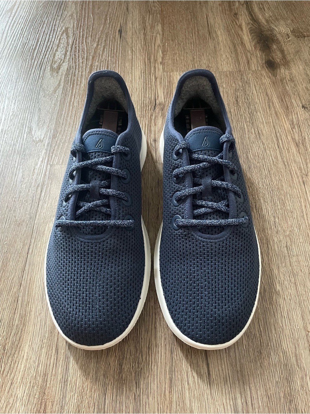 Women’s Navy Knit Casual Sneakers - Picture 2 of 4